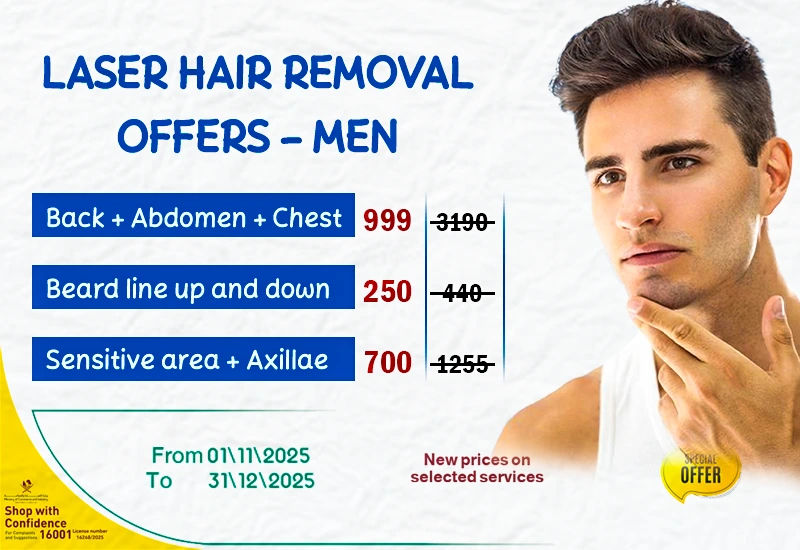 Laser hair removal offers Men